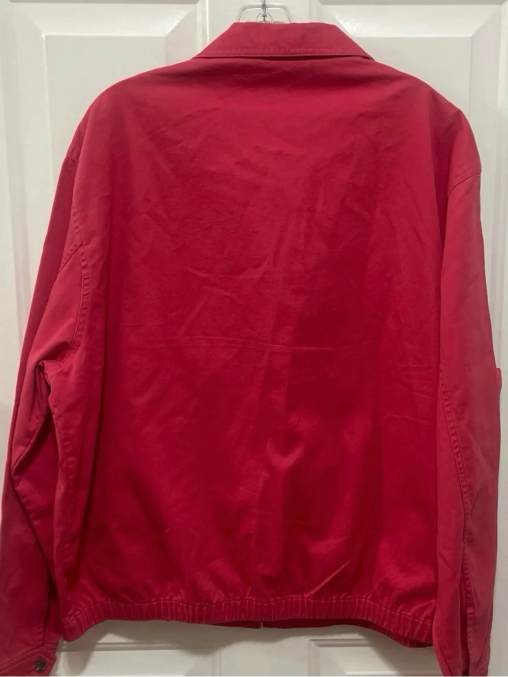 Polo by Ralph Lauren Red Classic Zip-Front Jacket mens Sz XL  cotton